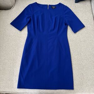 Tahari blue dress a-line